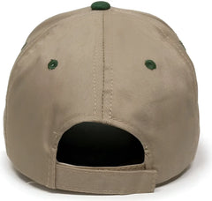 OC Sports GL-271 Team Adjustable Custom Baseball Caps - Khaki Dk Green - Khaki Forest / 6 7/8’’ - 7 1/2’’