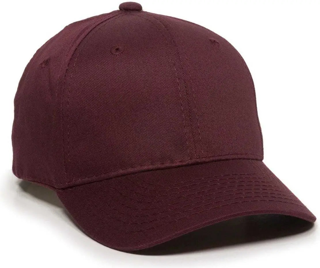 OC Sports GL-271 Team Adjustable Custom Baseball Caps - Maroon - Maroon / 6 3/8’’ - 7’’