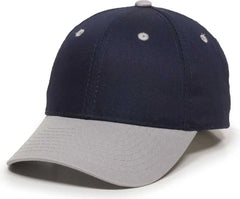 OC Sports GL-271 Team Adjustable Custom Baseball Caps - Navy Lt Gray