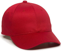 OC Sports GL-271 Team Adjustable Custom Baseball Caps - Red - Red / 6 3/8’’ - 7’’