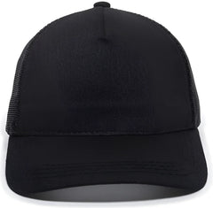 OC Sports GL-415 Adjustable Mesh Back Cap - Black - Black / 6 7/8’’ - 7 1/2’’
