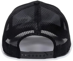 OC Sports GL-415 Adjustable Mesh Back Cap - Black - Black / 6 7/8’’ - 7 1/2’’