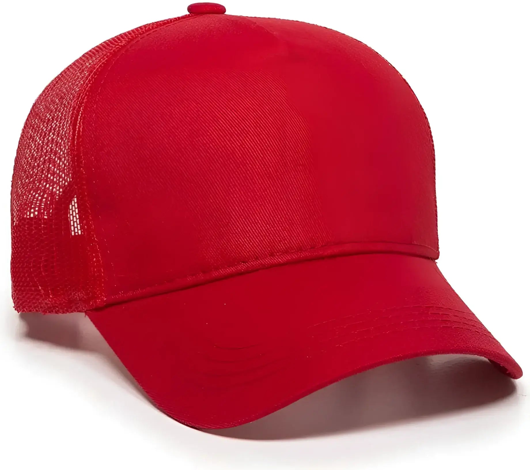 OC Sports GL-415 Adjustable Mesh Back Cap - Red - Red / 6 7/8’’ - 7 1/2’’