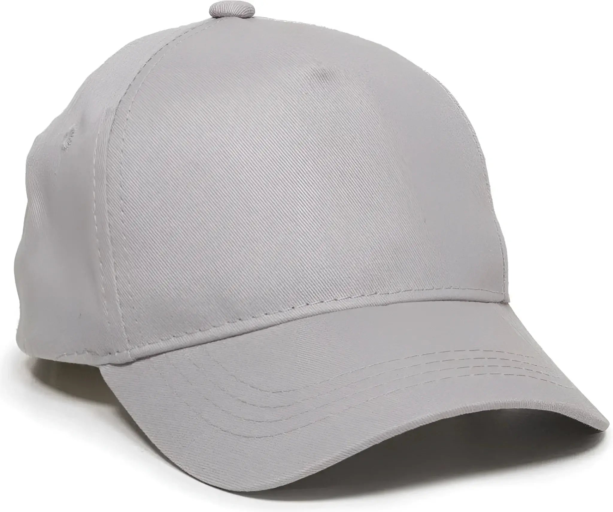 OC Sports GL-455 Team Adjustable Single Snap Closure Cap - Light Gray - Light Gray / 6 3/8’’ - 7’’