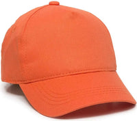 OC Sports GL-455 Team Adjustable Single Snap Closure Cap - Orange - Orange / 6 3/8’’ - 7’’