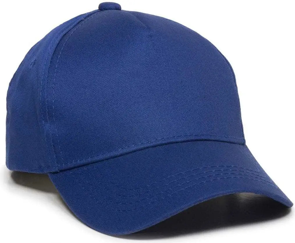 OC Sports GL-455 Team Adjustable Single Snap Closure Cap - Royal - Royal / 6 3/8’’ - 7’’