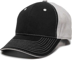 OC Sports GWT-101 Adjustable Cap - Black Grey - Black Gray / 6 7/8’’ - 7 1/2’’