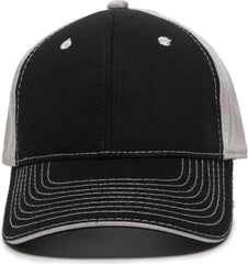 OC Sports GWT-101 Adjustable Cap - Black Grey - Black Gray / 6 7/8’’ - 7 1/2’’