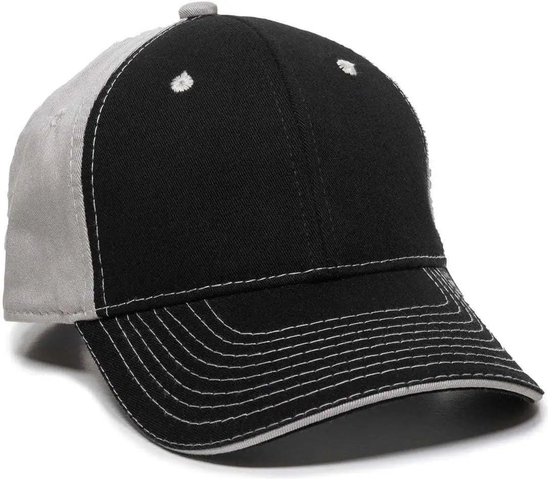 OC Sports GWT-101 Adjustable Cap - Black Grey - Black Gray / 6 7/8’’ - 7 1/2’’