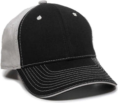 OC Sports GWT-101 Adjustable Cap - Black Grey - Black Gray / 6 7/8’’ - 7 1/2’’