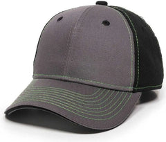 OC Sports GWT-101 Adjustable Cap - Charcoal Black - Dark Gray Black / 6 7/8’’ - 7 1/2’’