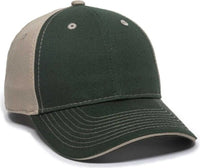 OC Sports GWT-101 Adjustable Cap - Dark Green Khaki - Forest Khaki / 6 7/8’’ - 7 1/2’’
