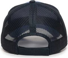OC Sports GWT-101M Adjustable Mesh Back Cap - Bay Blue Navy - Blue Navy / 6 7/8’’ - 7 1/2’’