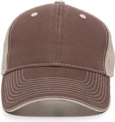 OC Sports GWT-101M Adjustable Mesh Back Cap - Brown Putty - Brown Sand / 6 7/8’’ - 7 1/2’’