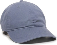 OC Sports GWT-111 Adjustable Strap Garment Wash Cotton Cap - Col Blue - Columbia Blue / 6 7/8’’ - 7 1/2’’