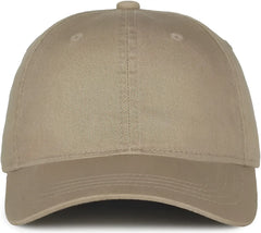 OC Sports GWT-111 Adjustable Strap Garment Wash Cotton Cap - Khaki