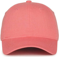 OC Sports GWT-111 Adjustable Strap Garment Wash Cotton Cap - Melon - Pink / 6 7/8’’ - 7 1/2’’
