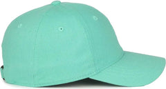 OC Sports GWT-111 Adjustable Strap Garment Wash Cotton Cap - Mint - Green / 6 7/8’’ - 7 1/2’’