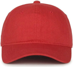 OC Sports GWT-111 Adjustable Strap Garment Wash Cotton Cap - Nantucket - Cardinal / 6 7/8’’ - 7 1/2’’