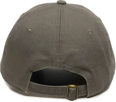 OC Sports GWT-111 Adjustable Strap Garment Wash Cotton Cap - Olive
