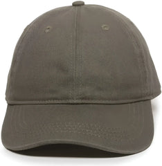 OC Sports GWT-111 Adjustable Strap Garment Wash Cotton Cap - Olive