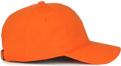 OC Sports GWT-111 Adjustable Strap Garment Wash Cotton Cap - Orange - Orange / 6 7/8’’ - 7 1/2’’