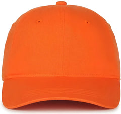 OC Sports GWT-111 Adjustable Strap Garment Wash Cotton Cap - Orange - Orange / 6 7/8’’ - 7 1/2’’