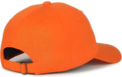 OC Sports GWT-111 Adjustable Strap Garment Wash Cotton Cap - Orange - Orange / 6 7/8’’ - 7 1/2’’