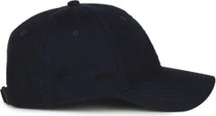 OC Sports GWT-111 Adjustable Strap Garment Wash Cotton Cap - True Navy