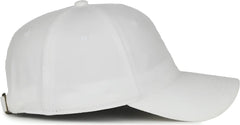 OC Sports GWT-111 Adjustable Strap Garment Wash Cotton Cap - White - White / 6 7/8’’ - 7 1/2’’