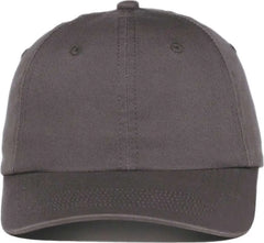 OC Sports GWT-116 Adj. Garment Wash Cotton Baseball Cap - Charcoal - Dark Gray / OSFM