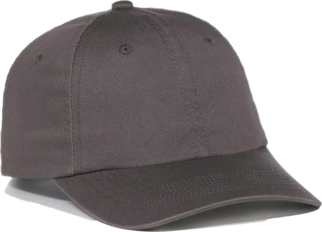 OC Sports GWT-116 Adj. Garment Wash Cotton Baseball Cap - Charcoal - Dark Gray / OSFM