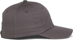 OC Sports GWT-116 Adj. Garment Wash Cotton Baseball Cap - Charcoal - Dark Gray / OSFM