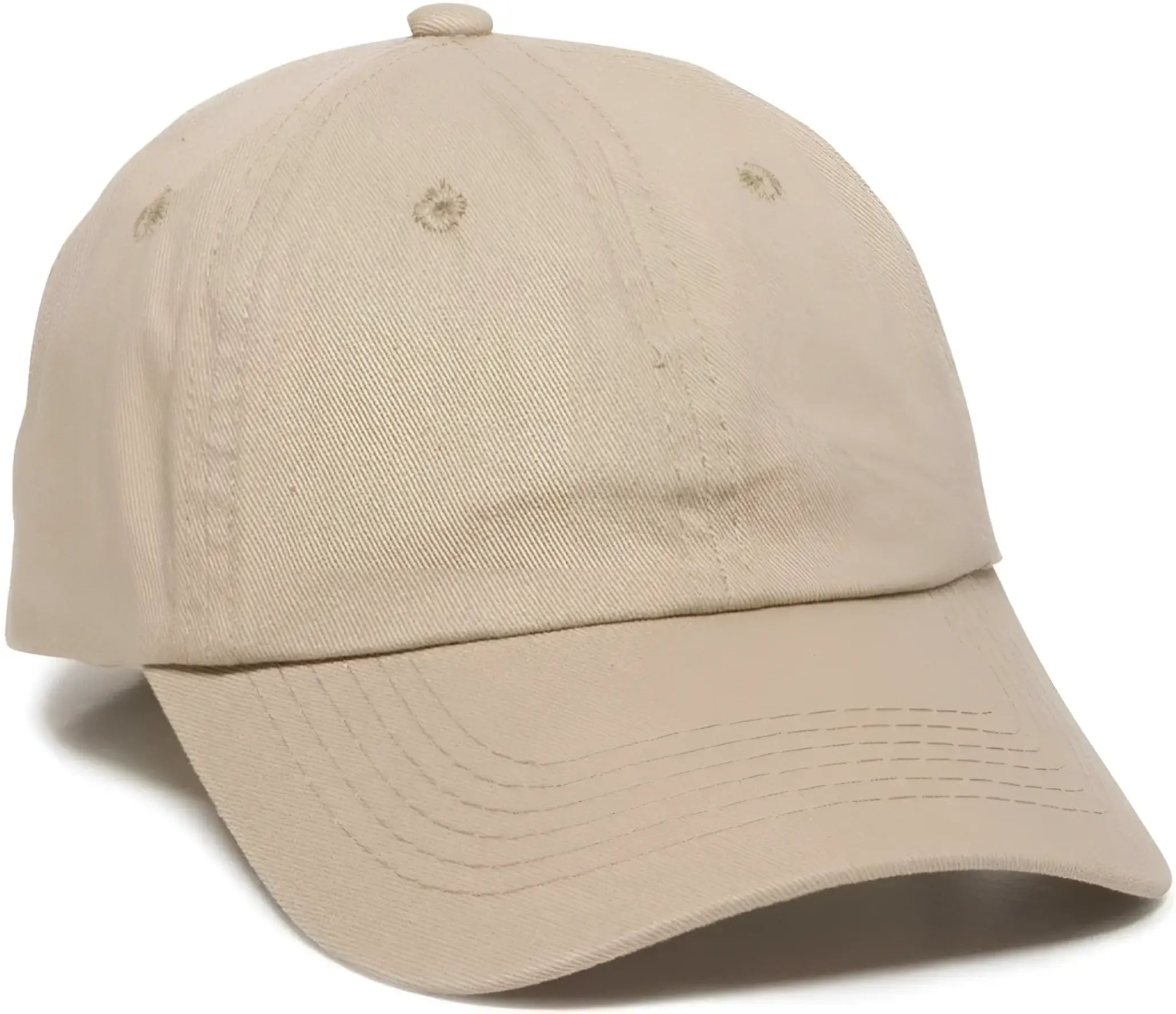 OC Sports GWT-116 Adj. Garment Wash Cotton Baseball Cap - Khaki - Khaki / 6 7/8’’ - 7 1/2’’