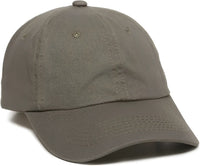OC Sports GWT-116 Adj. Garment Wash Cotton Baseball Cap - Loden - Dark Gray / 6 7/8’’ - 7 1/2’’