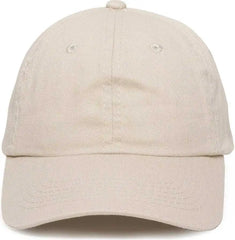 OC Sports GWT-116 Adj. Garment Wash Cotton Baseball Cap - Putty - White / 6 7/8’’ - 7 1/2’’