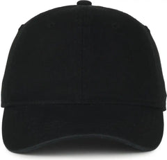 OC Sports GWT-SB Garment Washed Snap Back Dad Cap - Black - Black / OSFM