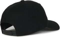 OC Sports GWT-SB Garment Washed Snap Back Dad Cap - Black - Black / OSFM