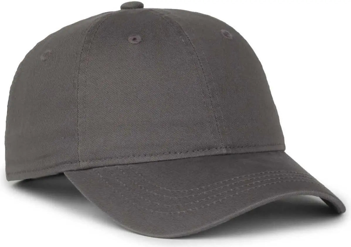 OC Sports GWT-SB Garment Washed Snap Back Dad Cap - Charcoal - Dark Gray / OSFM