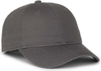OC Sports GWT-SB Garment Washed Snap Back Dad Cap - Charcoal - Dark Gray / OSFM