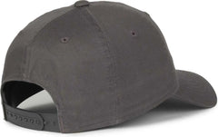OC Sports GWT-SB Garment Washed Snap Back Dad Cap - Charcoal - Dark Gray / OSFM