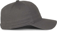 OC Sports GWT-SB Garment Washed Snap Back Dad Cap - Charcoal - Dark Gray / OSFM