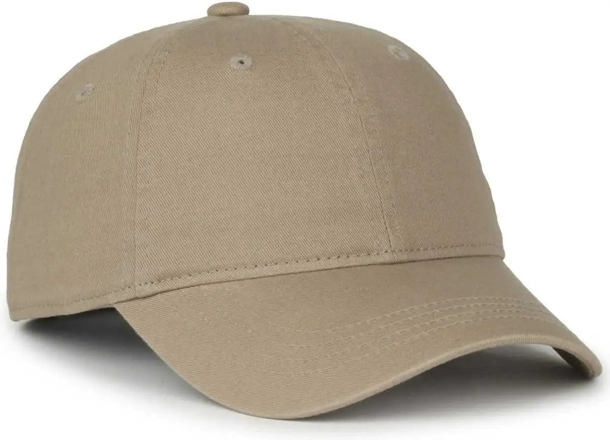 OC Sports GWT-SB Garment Washed Snap Back Dad Cap - Khaki - Khaki / OSFM