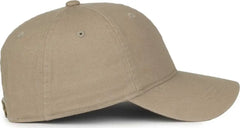 OC Sports GWT-SB Garment Washed Snap Back Dad Cap - Khaki - Khaki / OSFM