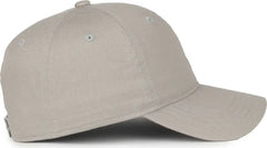 OC Sports GWT-SB Garment Washed Snap Back Dad Cap - Light Gray - Gray / OSFM