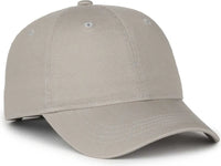 OC Sports GWT-SB Garment Washed Snap Back Dad Cap - Light Gray - Gray / OSFM