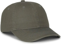 OC Sports GWT-SB Garment Washed Snap Back Dad Cap - Olive - Olive / OSFM