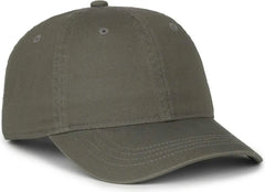 OC Sports GWT-SB Garment Washed Snap Back Dad Cap - Olive - Olive / OSFM