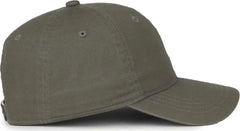 OC Sports GWT-SB Garment Washed Snap Back Dad Cap - Olive - Olive / OSFM