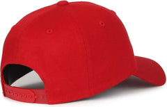 OC Sports GWT-SB Garment Washed Snap Back Dad Cap - Red - Red / OSFM